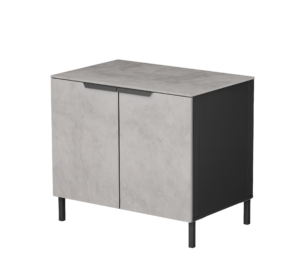 Q-boo outdoor kitchens, cabinet module 100 with doors