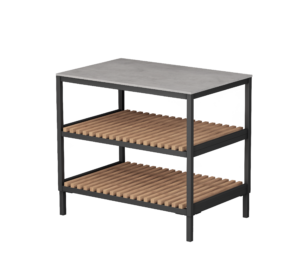 Q-boo outdoor kitchens, open cabinet module 100
